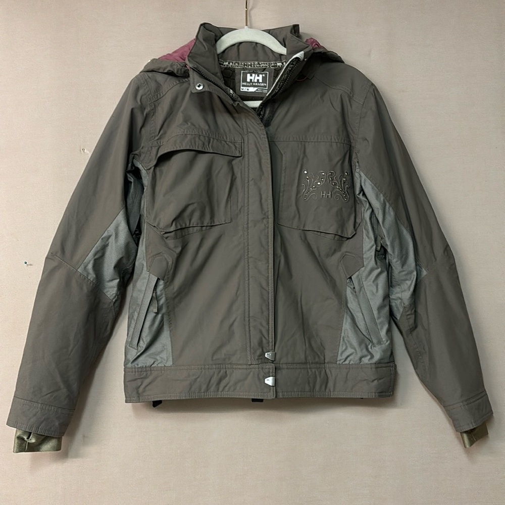 Helly Hansen Woman’s Tan Insulated Ski Jacket - Sz M